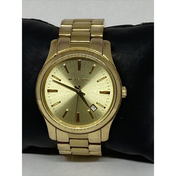 Michael Kors Jet Set MK5160 Women's Gold Stainless Steel Analog Dial Watch JK478 - Picture 1 of 12